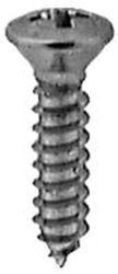 #8 X 3/4 PHIL OVAL HEAD TAP SCREW CHROME 100/BX